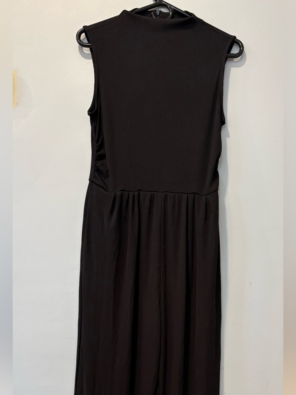 Pretty Garden Women's Black Sleveless Wide-Leg One Piece Jumpsuit Size M
